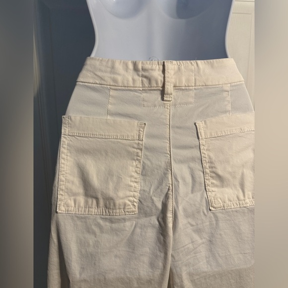 Frank & Eileen Blackstone Utility Pant Italian Twill cream/off white Size 2 - Picture 7 of 12